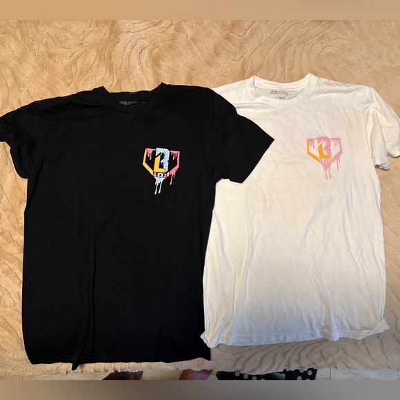 Baseball Lifestyle 101 Other - Pair of Lightly used Black and White Baseball Lifestyle 101 Graphic Tees